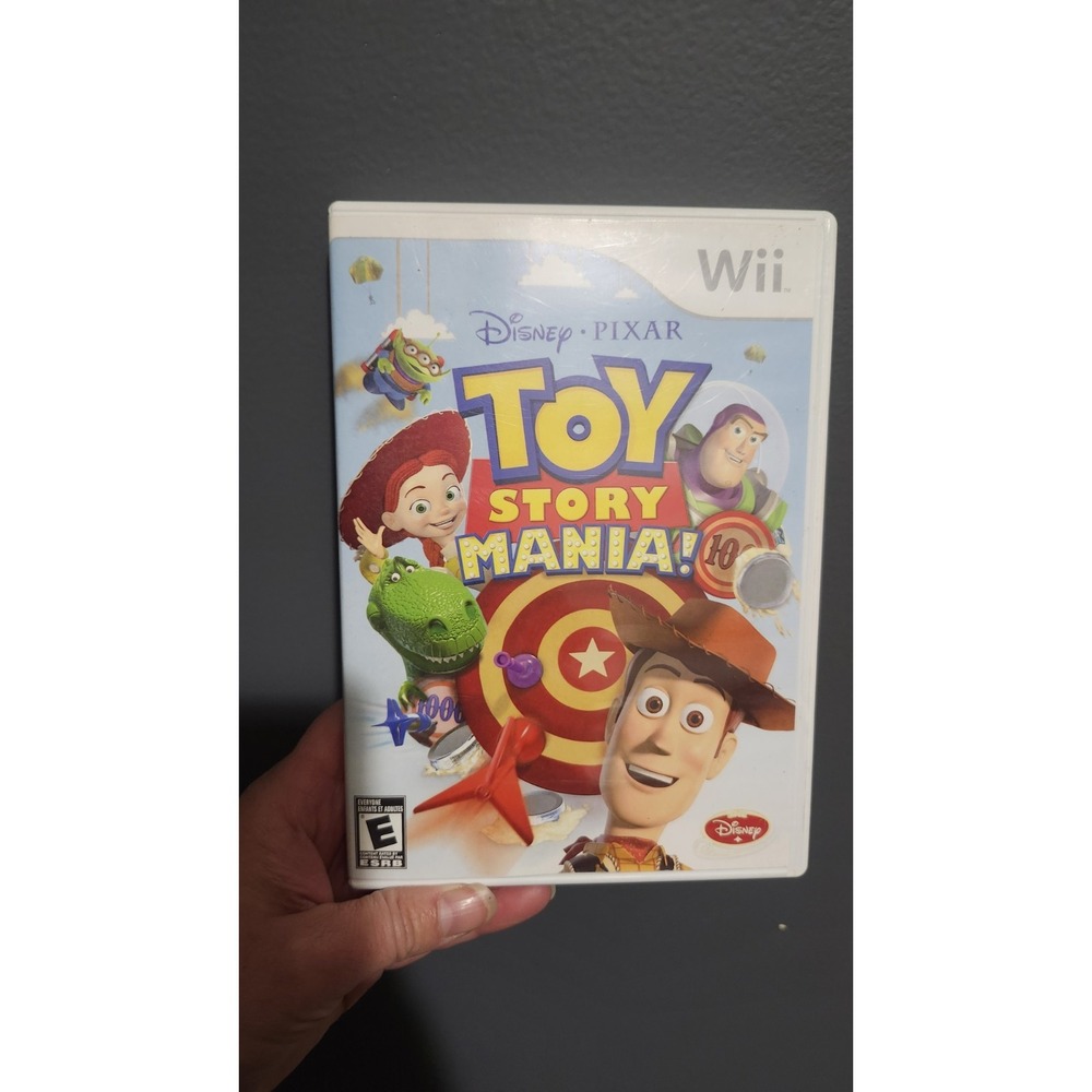 Disney‎ Pixar Toy Story Mania Nintendo Wii Shooting Game And Manual